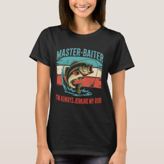 T-shirt Maître Appâteur de Pêche aux Bass Ancienne - Drôle
