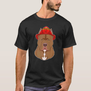 T-shirt Maître chien I Pompiers Chien I Pompiers Pitbull