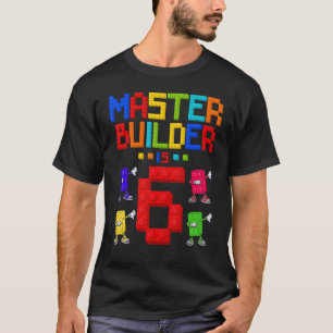T-shirt Maître Constructeur 6 ans Bâtiment 6 Ans