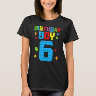 T-shirt Maître Constructeur 6e anniversaire Garçon 6 Bâtim