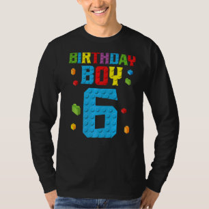 T-shirt Maître Constructeur 6e anniversaire Garçon 6 Bâtim