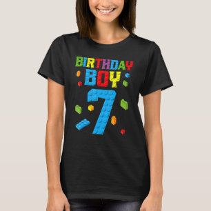 T-shirt Maître Constructeur 7e anniversaire garçon 7 année