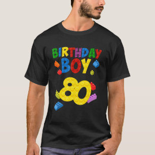 T-shirt Maître Constructeur 80 Anniversaire Garçon 80ème A