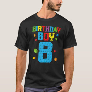 T-shirt Maître Constructeur 8e anniversaire Garçon 8 année