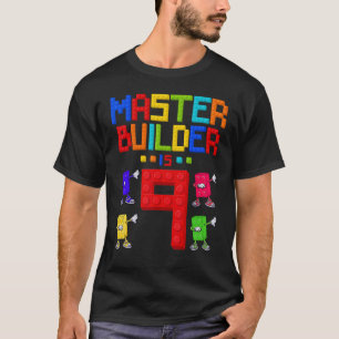 T-shirt Maître Constructeur : 9 ans Bâtiment ancien 9e ann
