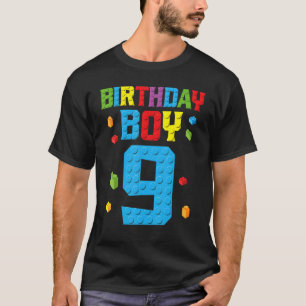 T-shirt Maître Constructeur 9e anniversaire Garçon Neuf 9