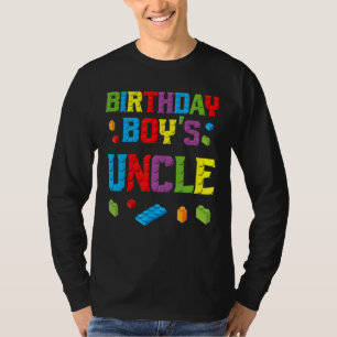 T-shirt Maître Constructeur Anniversaire Boy's Uncle Build