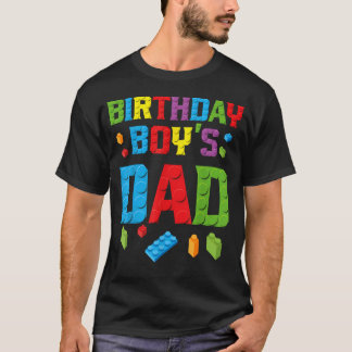 T-shirt Maître Constructeur Anniversaire Garçon Papa Briqu