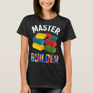 T-shirt Maître Constructeur Cute Constructeur De Briques B