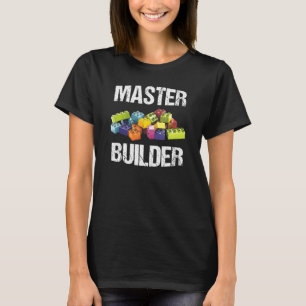 T-shirt Maître Constructeur Drôle Dire Bâtiment