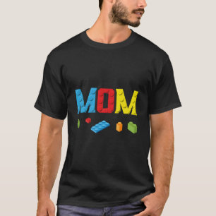 T-shirt Maître constructeur maman Briques Blocs de constru