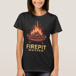 T-shirt Maître de Brasero Camping Feu de Camp Camper Foyer