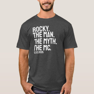 T-shirt Maître de cérémonie de mariage personnalisé avec n