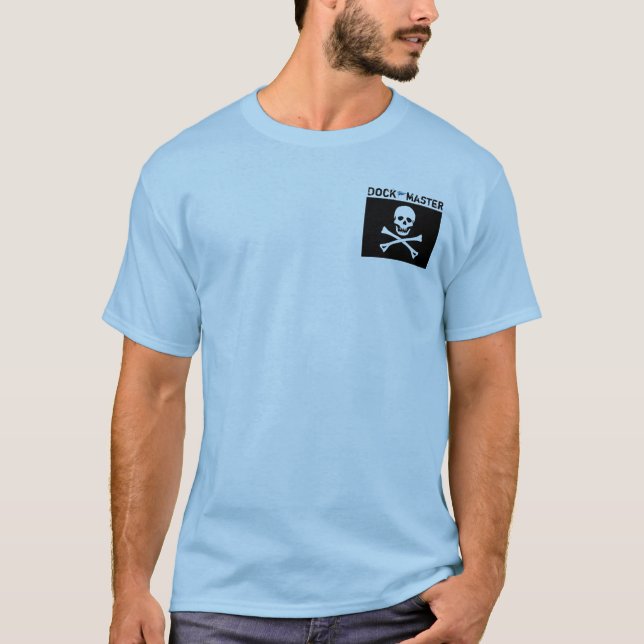 T-shirt Maître de dock de PMYC - avec le drapeau de pirate (Devant)