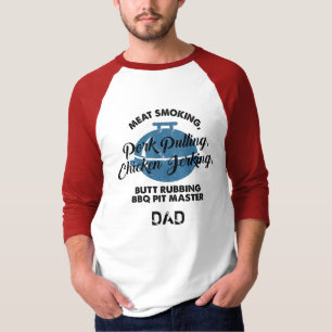 T-shirt Maître de fumoir à viande BBQ Papa Fête des Pères 