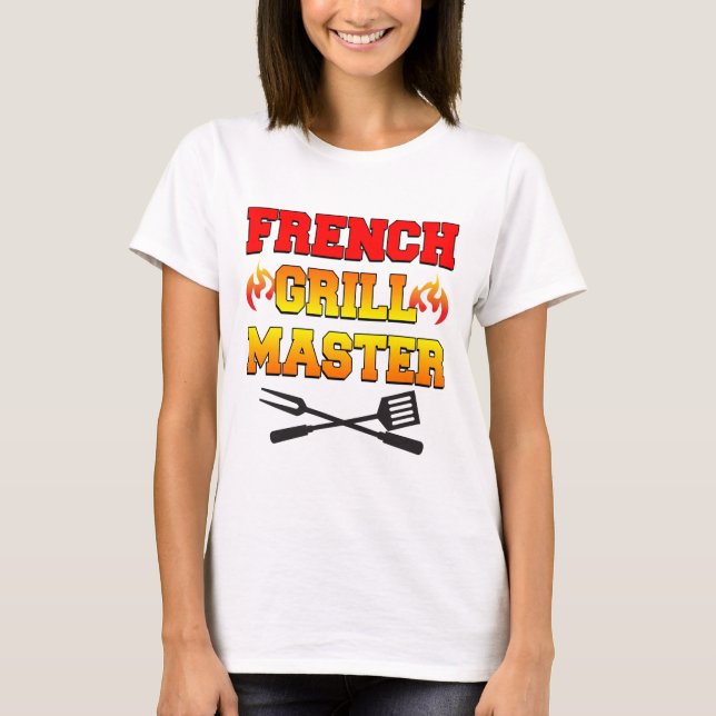 T-shirt Maître de grill français (Devant)