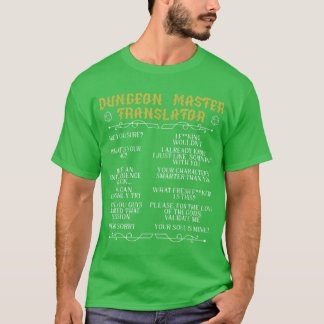 T-shirt Maître de jeu de plateau de jeu de rôle de jeu de 
