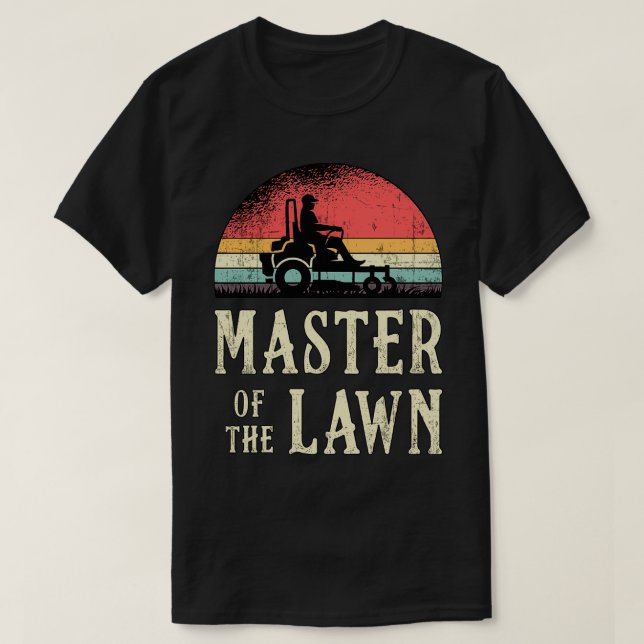 T-shirt Maître De Pelouse Maître De Jardin De Pelouse Mail (Design devant)