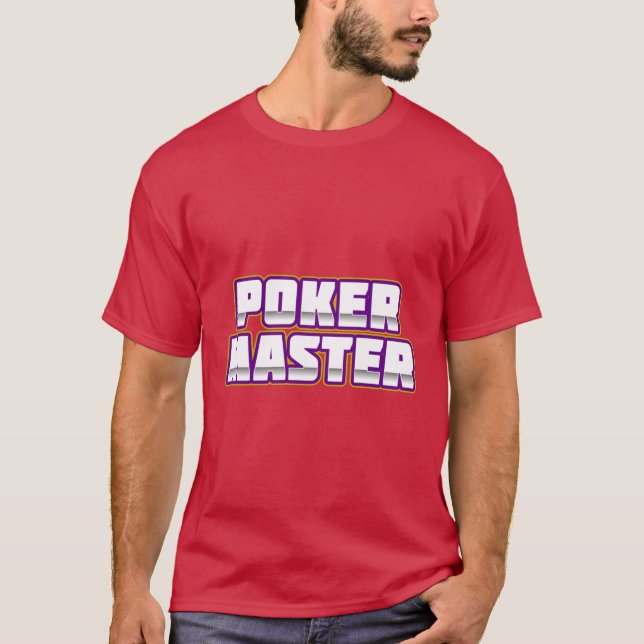 T-shirt Maître de poker (Devant)