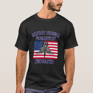 T-shirt Maître de Saut Parachutiste en Chute Libre Militai