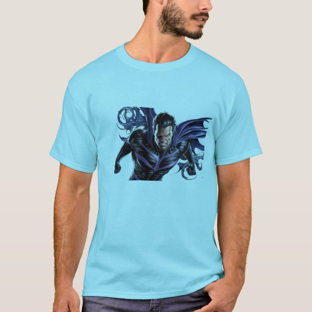 T-shirt "Maître des ombres - Superhéros de la manipulation (Devant)