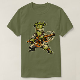 T-shirt Maître du Bâton de Céleri — Arme de Combat Rétro V