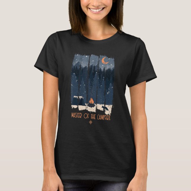 T-shirt Maître Du Camper De Camping Happy Camper Pour Cam  (Devant)