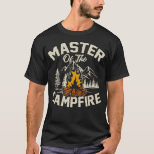 T-shirt Maître du campeur amoureux du feu de camp