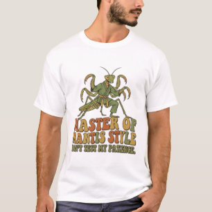 T-shirt Maître du karaté de style Mantis Insecte drôle d'a