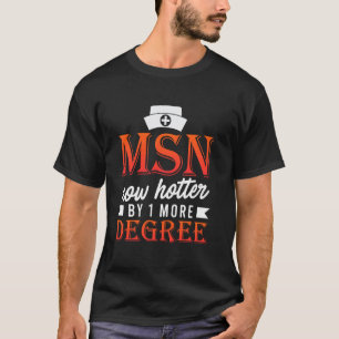 T-shirt MAÎTRE ÈS SCIENCES M SN PLUS CHAUD DE 1 DEGRÉ Amus