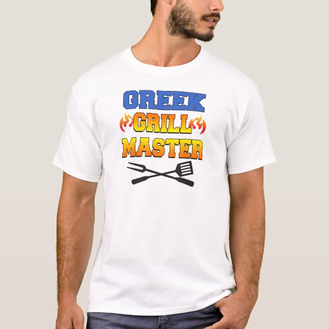 T-shirt Maître grec de gril (Devant)