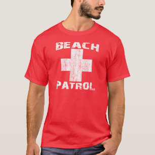 T-shirt Maître nageur blanc de logo affligé par PATROUIL