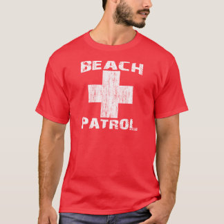 T-shirt Maître nageur blanc de logo affligé par PATROUILLE