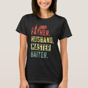 T-shirt Maître Pêcheur Drôle Hommes Papa Mari Pêcheur