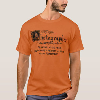 T-shirt Maître photographe médiéval
