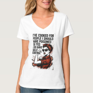 T-shirt Maîtrise de soi – Féministe rétro sarcastique et p