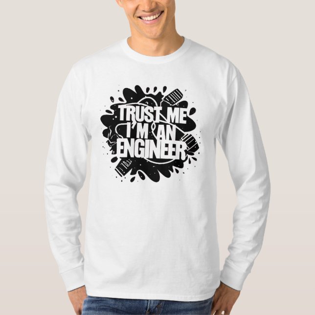 T-shirt Maîtrise en ingénierie : confiance en l'innovation (Devant)