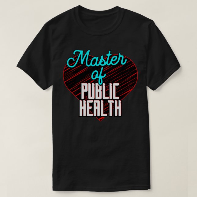 T-shirt Maîtrise en santé publique (Design devant)