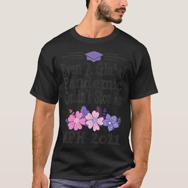 T-shirt Maîtrise en santé publique Diplôme de MPH 2021 G (Devant)