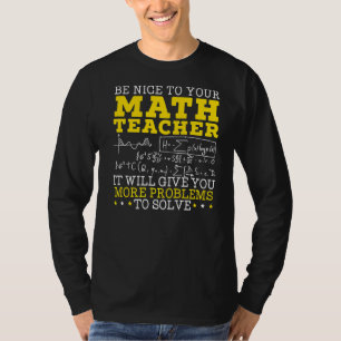 T-shirt Maîtrise Enseignant Mathématique Mathématiques Num