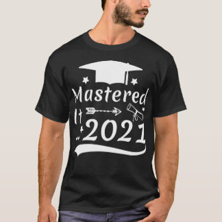 T-shirt Maîtrise Il 2021 Masters Diplôme 2021 Me