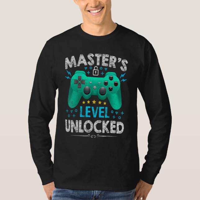 T-shirt Maîtrise Niveau Joueur Déverrouillé Premier Jour D (Devant)