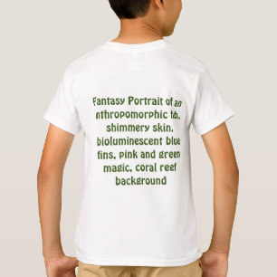 T-shirt Majesté aquatique : Portrait d'Imaginaire d'un bio