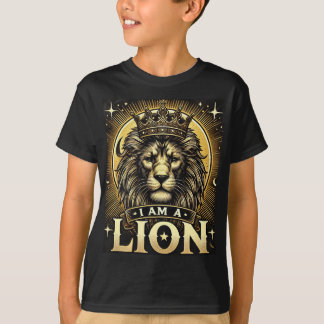 T-shirt "Majesté céleste : je suis un lion".