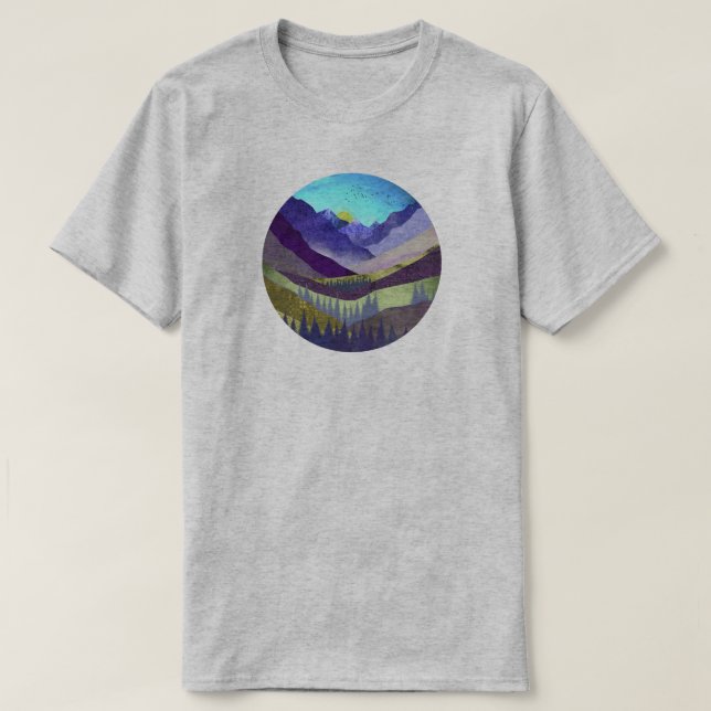 T-shirt Majesté des Montagnes pourpres (Design devant)