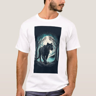 T-shirt Majestic Black Panther - Marche Forêt Misty
