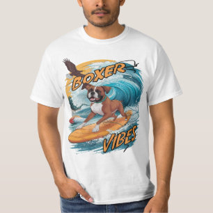 T-shirt Majestic Boxer Surfer Conquérir des vagues
