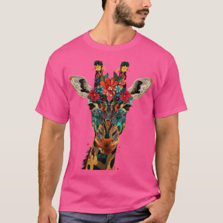 T-shirt Majestic Giraffe Stance