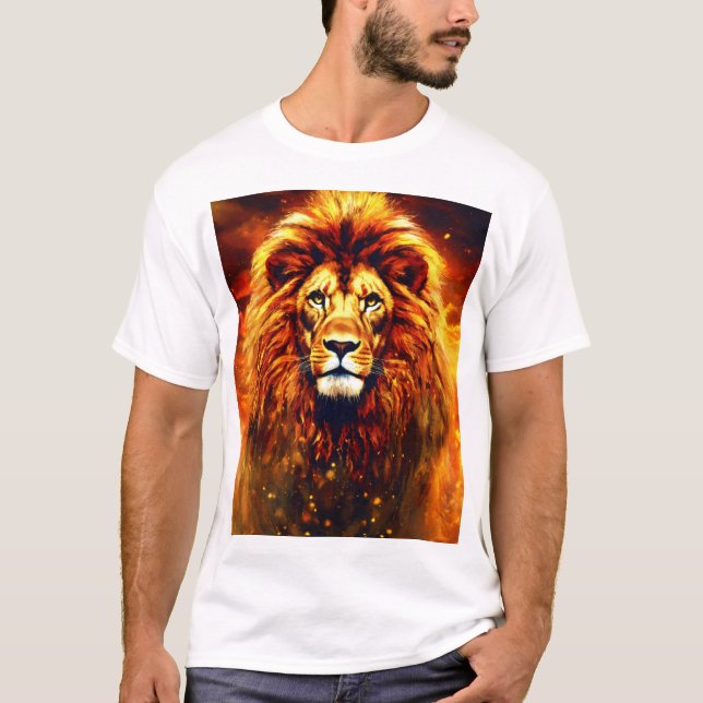 T-shirt Majestic Lion Head Tee (Devant)