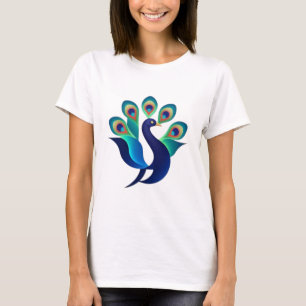 T-shirt Majestic Peacock - Couleurs de l'élégance Tee